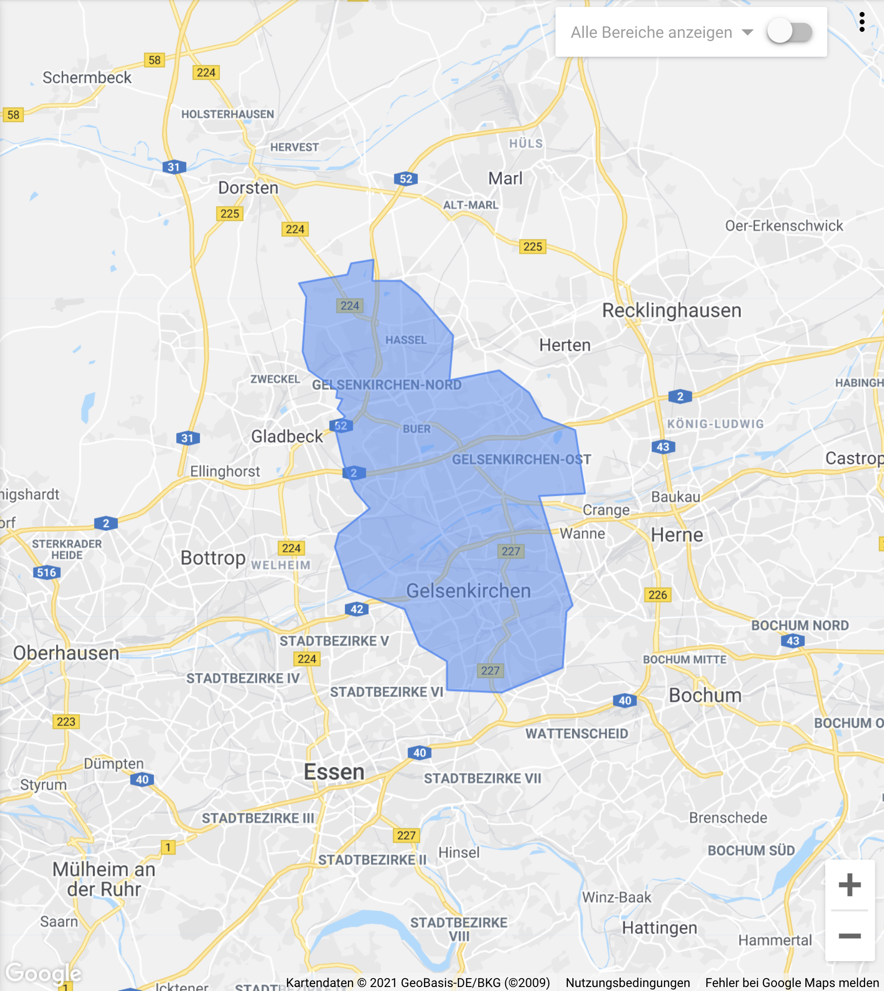 gelsenkirchen-karte