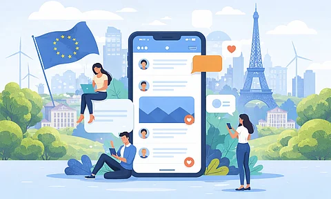 Social Media Netzwerk - Nutzer in Europa