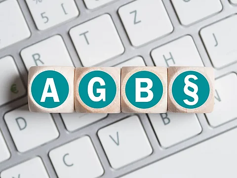 Tastatur mit Würfeln "AGB" im krick.com - Grün