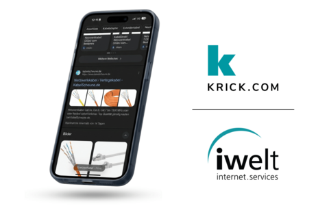 Mockup mich Suchergebnis von Netzwerkkabel