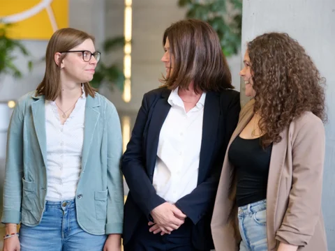 Das Empfangsteam der krick.com im Gespräch