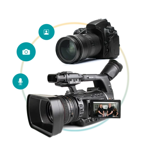 Kamera für professionelle Foto- und Videoaufnahmen