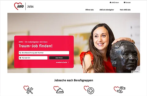 Screenshot von awo-jobs.de