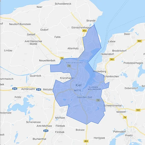 Einzugsgebiet der SEO-Agentur Kiel