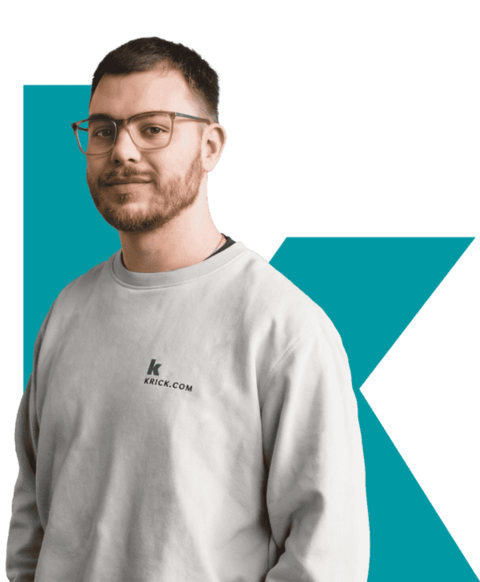 Referent Nicolas Olk vor dem K aus krick.com