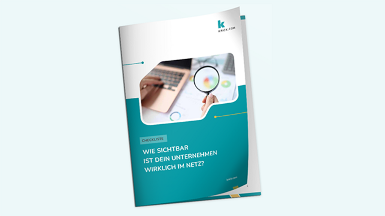 Cover der SEO-Checkliste von krick.com