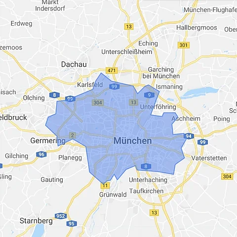   Einzugsgebiet der SEO-Agentur München