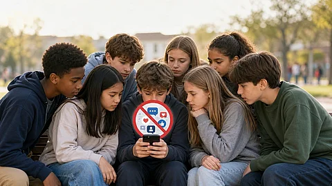 Kinder sind auf Social Media aktiv