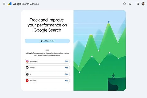 Verknüpfung Social Media mit Search Console