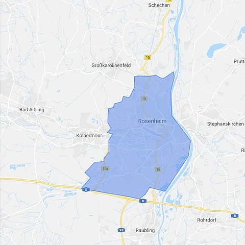 Einzugsgebiet der SEO-Agentur Rosenheim