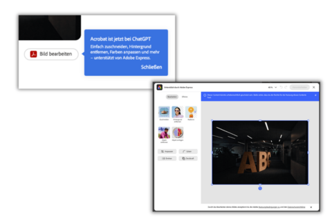 Anwendungsbeispiel Adobe in ChatGPT