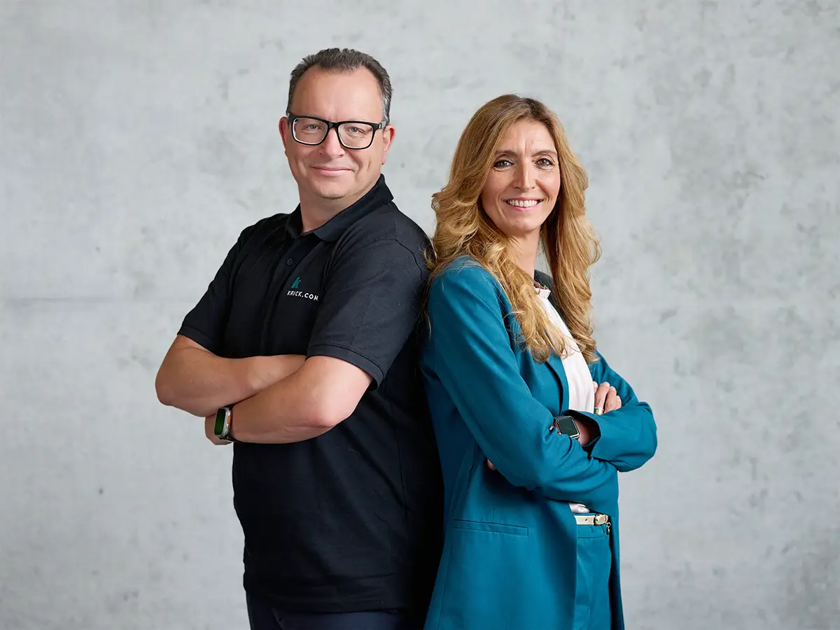 Peter Kühne und Nicole Flähmig für die krick.com