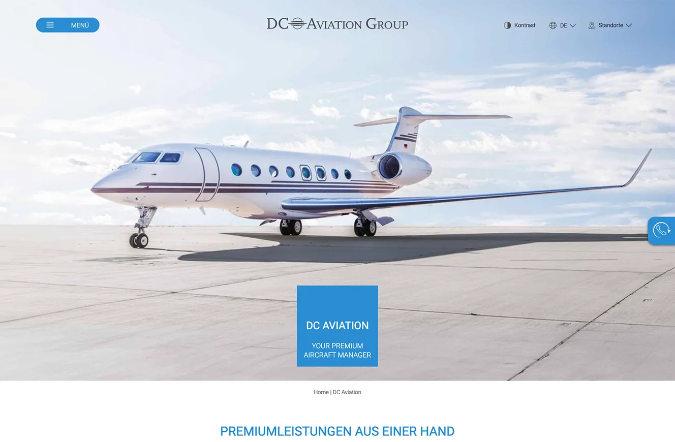 TYPO3-Referenz krick.com DC-Aviation