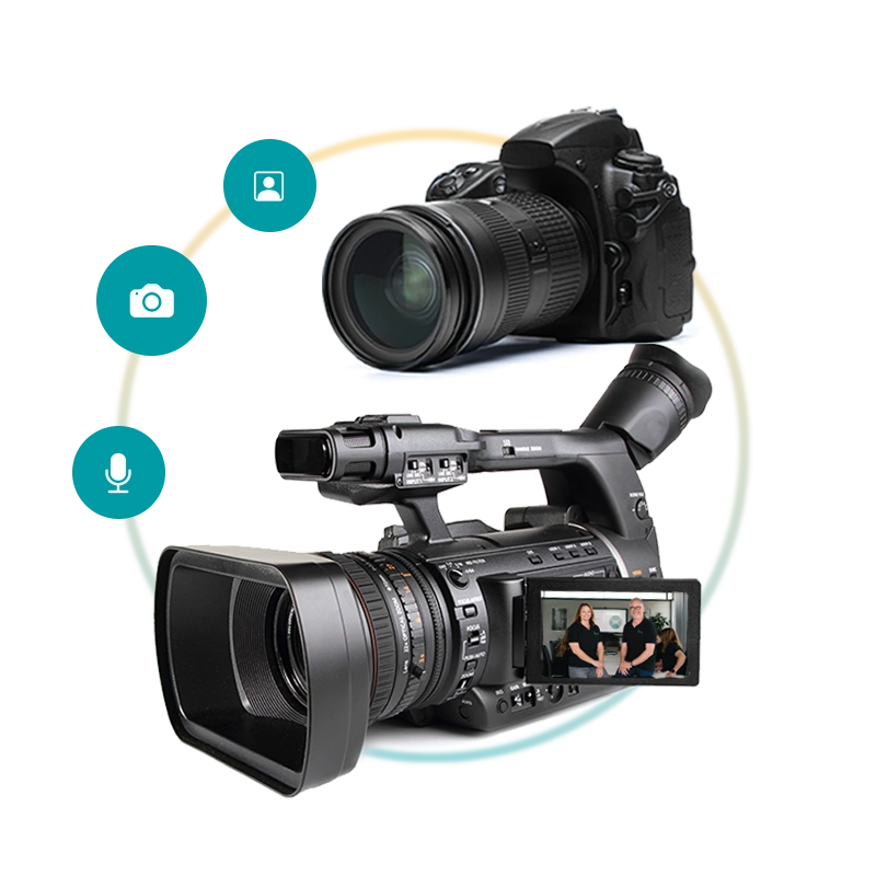Kamera für professionelle Foto- und Videoaufnahmen