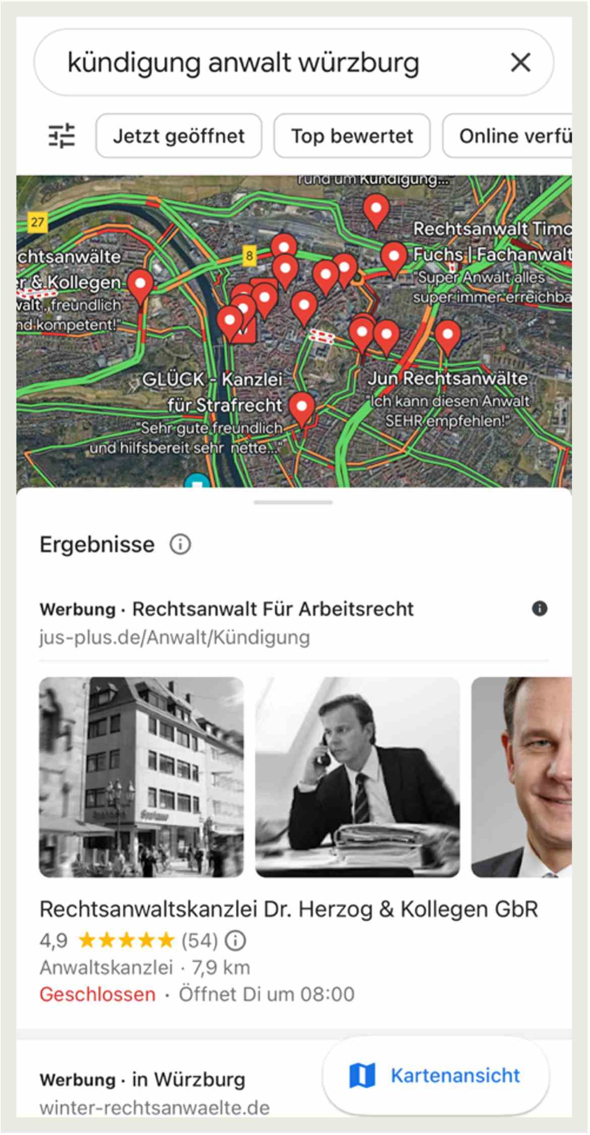 Beispiele lokale Anzeige