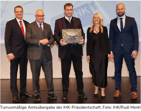Dr. Klaus D. Mapara Übergabe IHK-Präsident