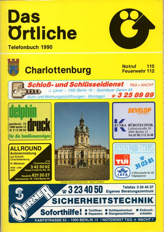 Das Örtliche - Telefonbuch 1990